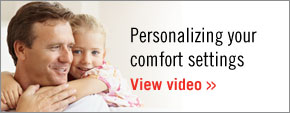 Personalizing your comfort settings